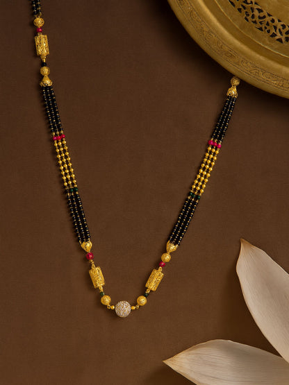 Gold Plated Long Mangalsutra Designs for Women