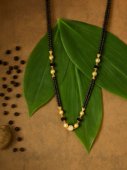 Gold Plated Long Mangalsutra Designs for Women