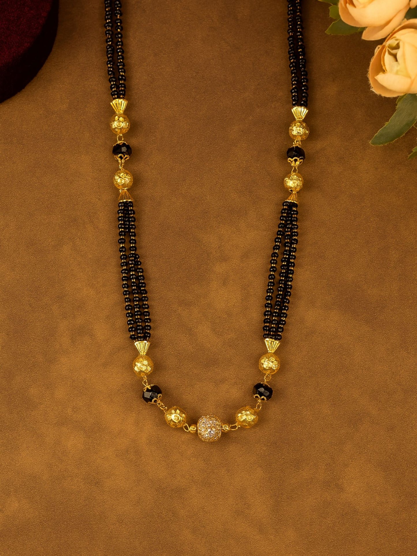 Gold Plated Long Mangalsutra Designs for Women