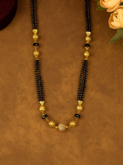 Gold Plated Long Mangalsutra Designs for Women