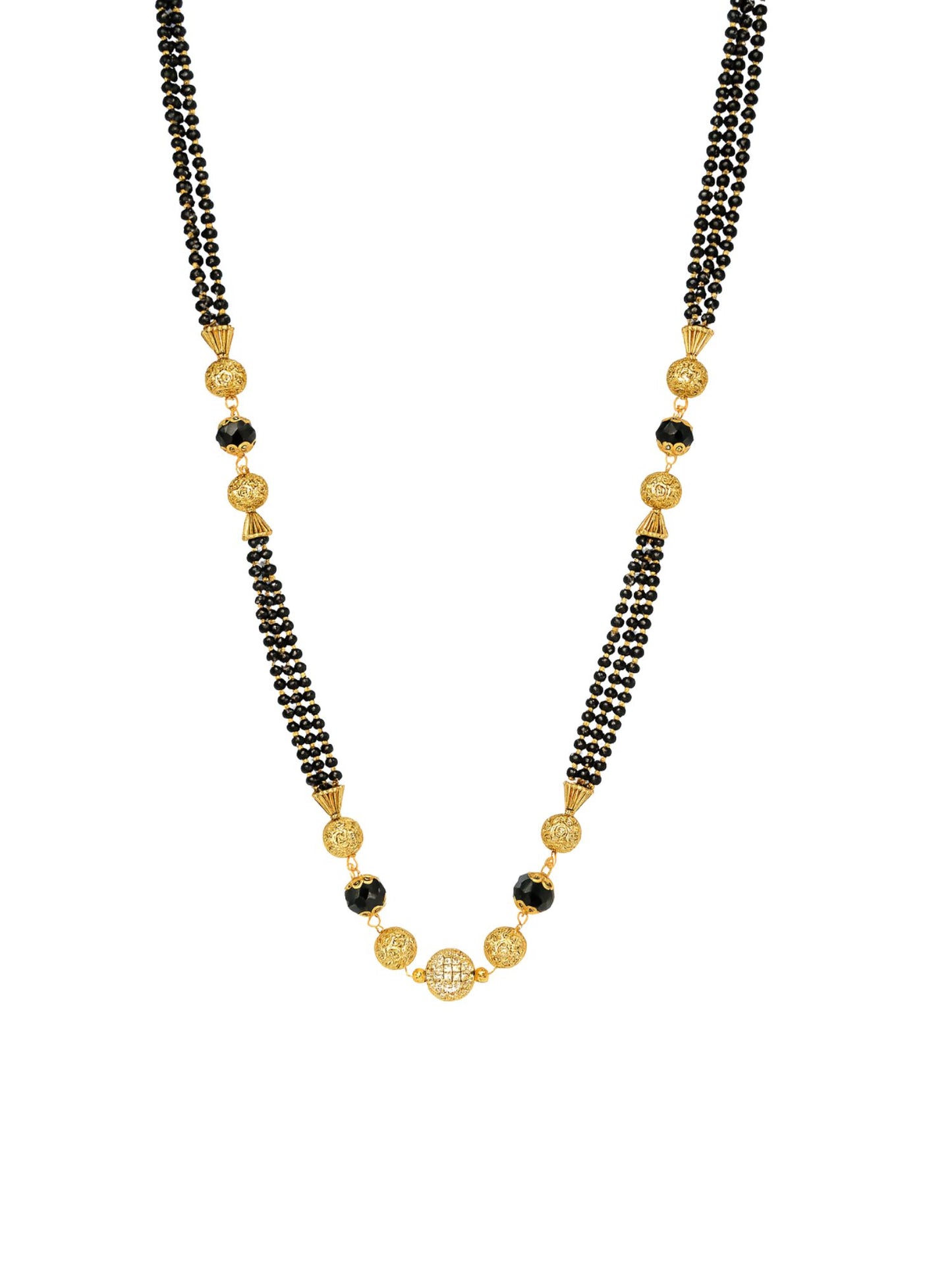 Gold Plated Long Mangalsutra Designs for Women