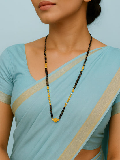 Gold Plated Long Double Line Mangalsutra for Women