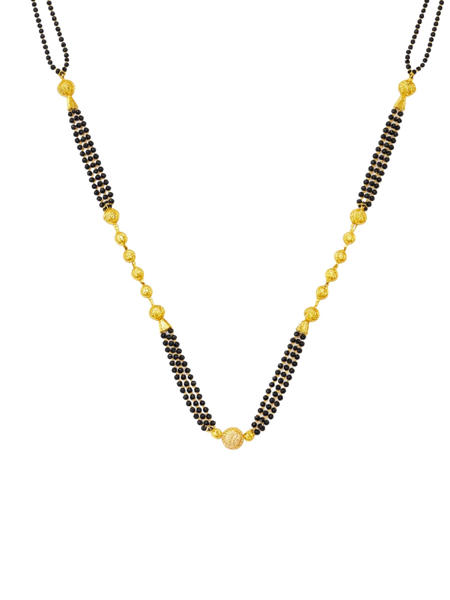 Gold Plated Long Double Line Mangalsutra for Women