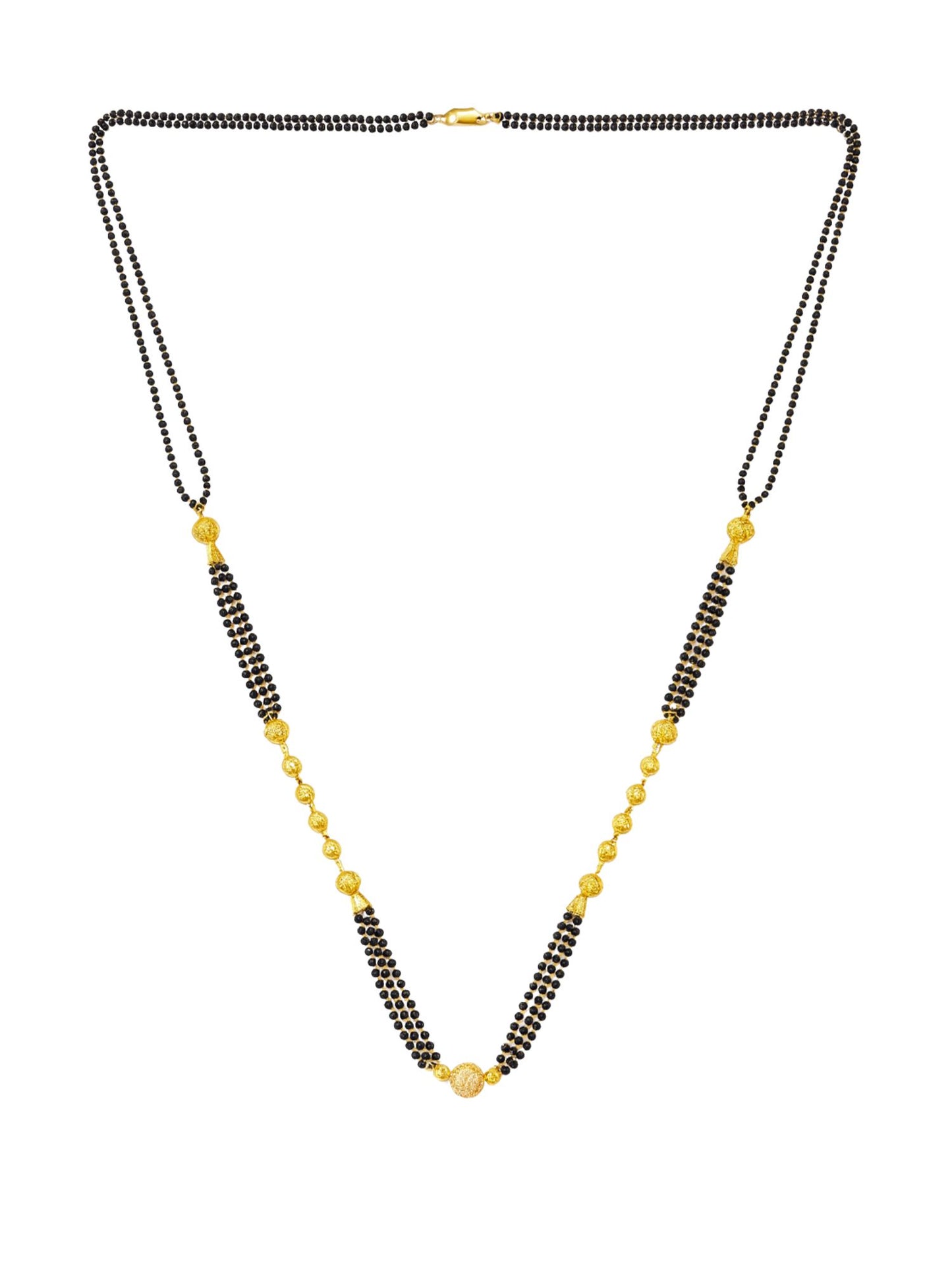 Gold Plated Long Double Line Mangalsutra for Women