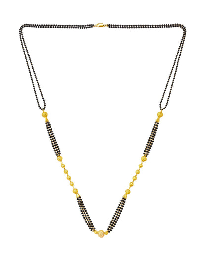 Gold Plated Long Double Line Mangalsutra for Women