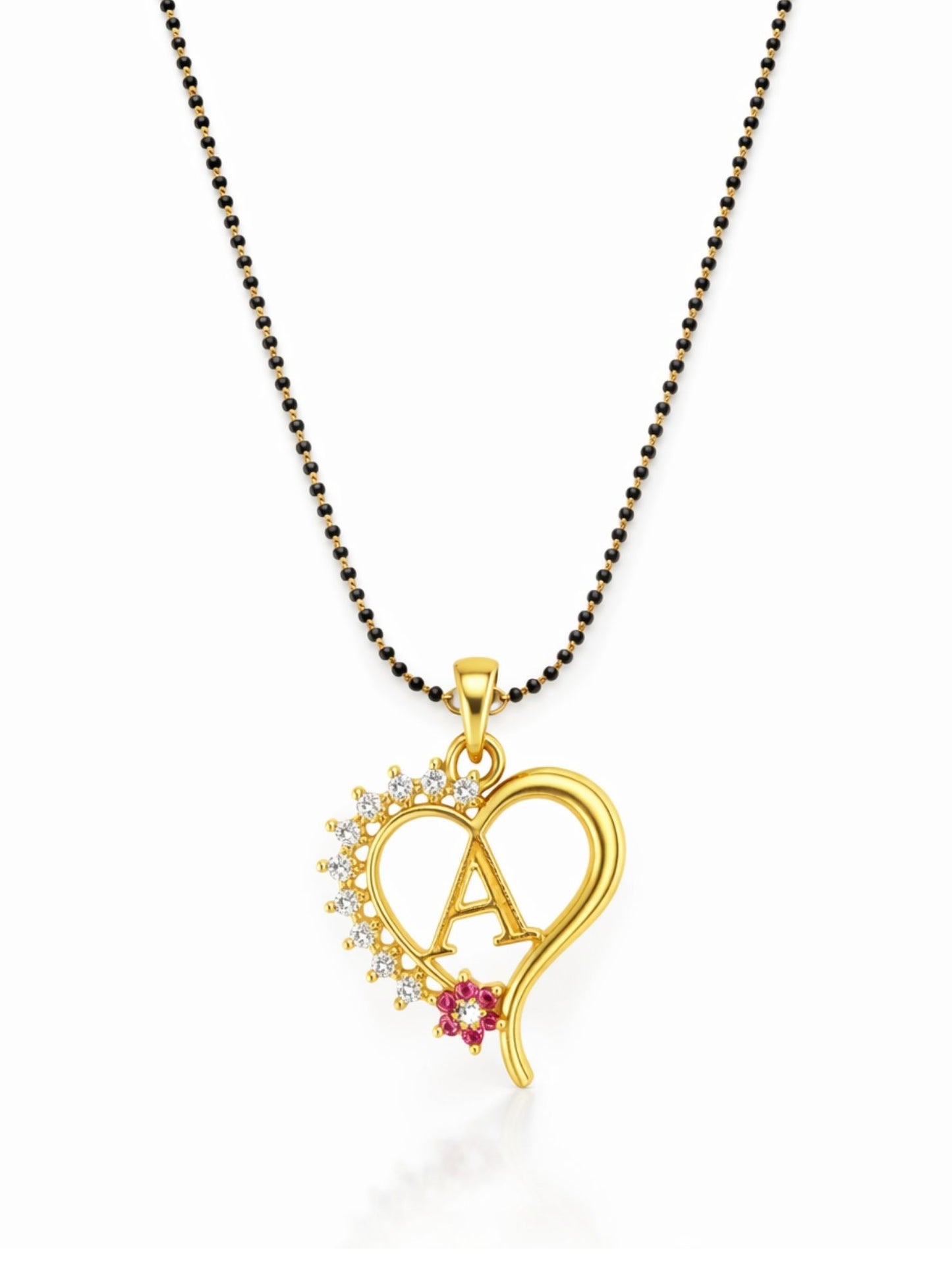 A To Z Letter Heart Short Mangalsutra Designs for Women