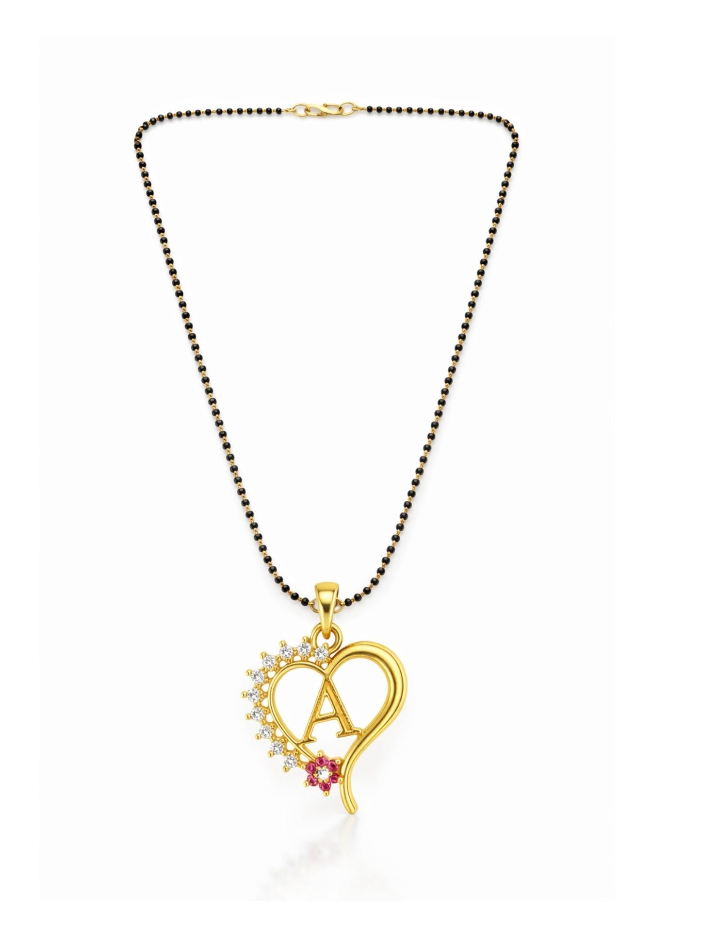 A To Z Letter Heart Short Mangalsutra Designs for Women
