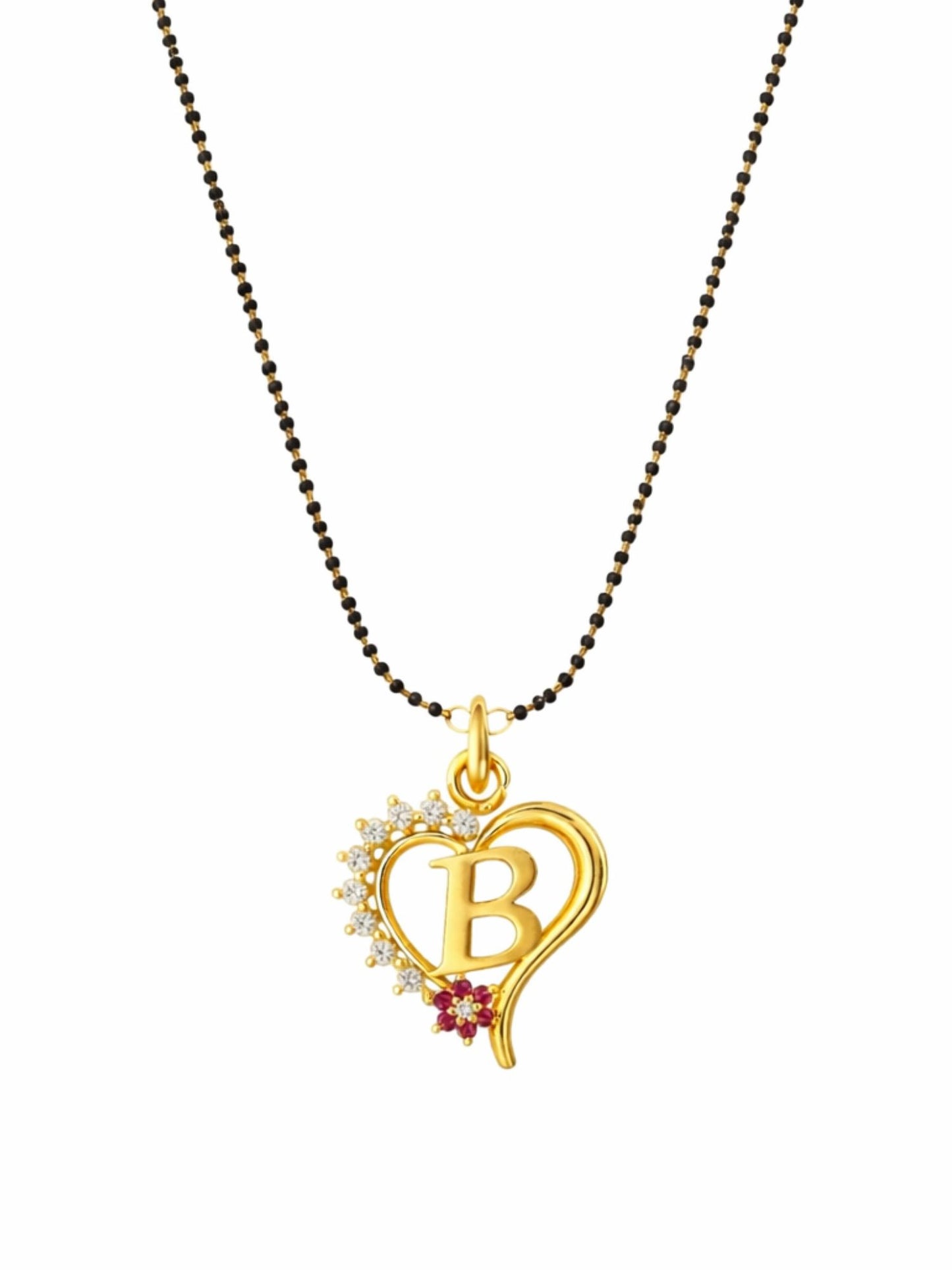 A To Z Letter Heart Short Mangalsutra Designs for Women