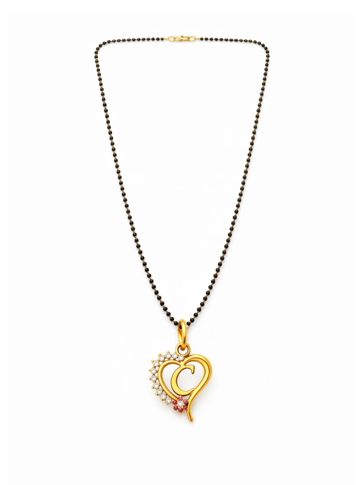 A To Z Letter Heart Short Mangalsutra Designs for Women