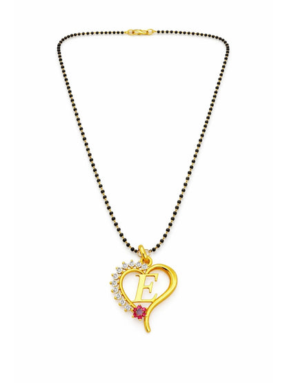 A To Z Letter Heart Short Mangalsutra Designs for Women