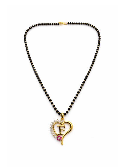 A To Z Letter Heart Short Mangalsutra Designs for Women