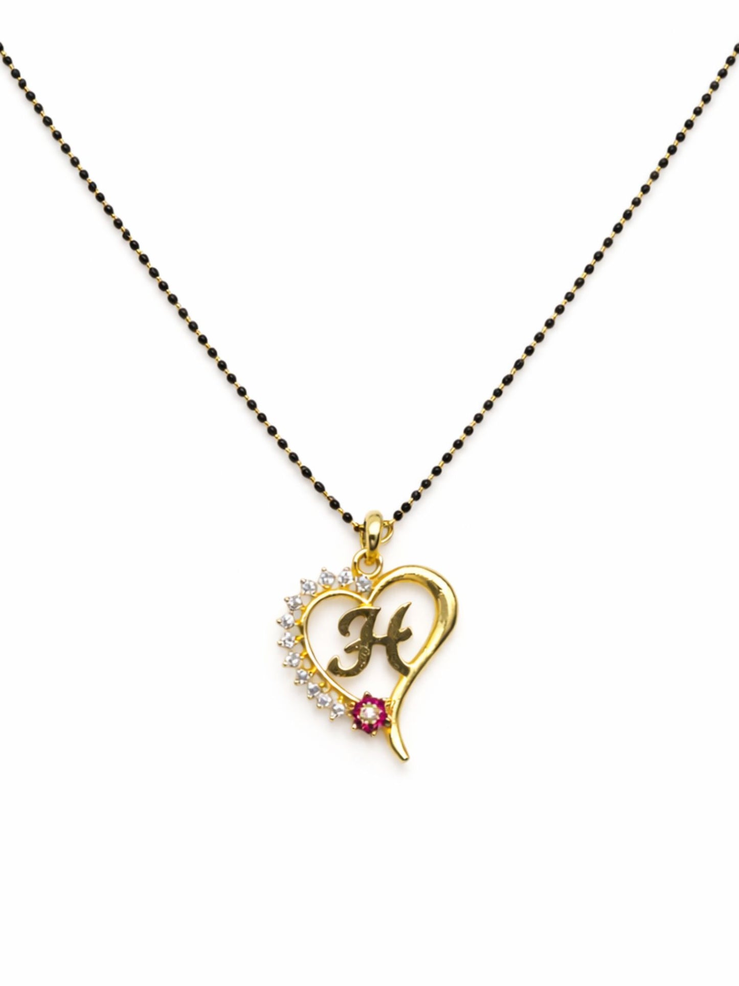 A To Z Letter Heart Short Mangalsutra Designs for Women