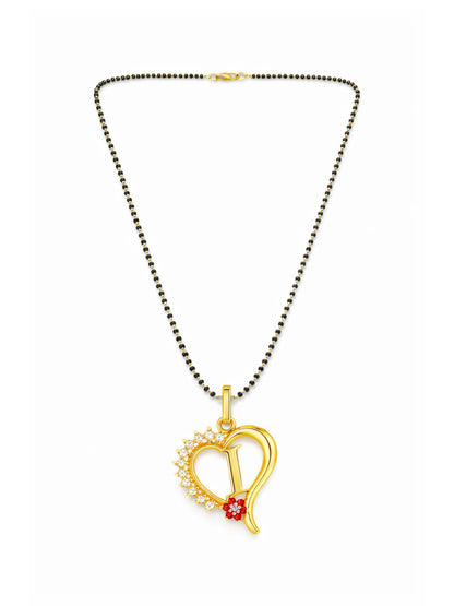 A To Z Letter Heart Short Mangalsutra Designs for Women