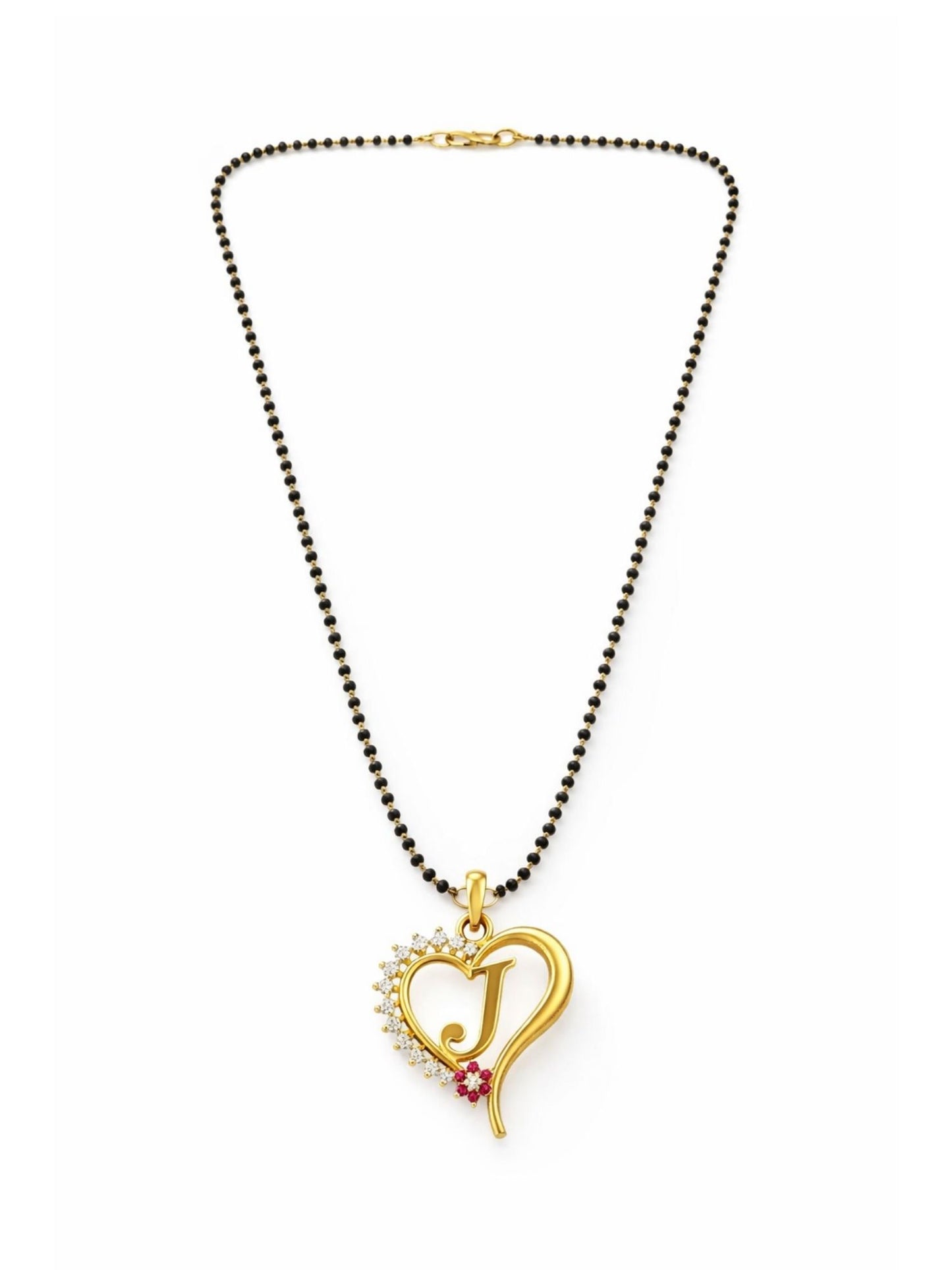 A To Z Letter Heart Short Mangalsutra Designs for Women