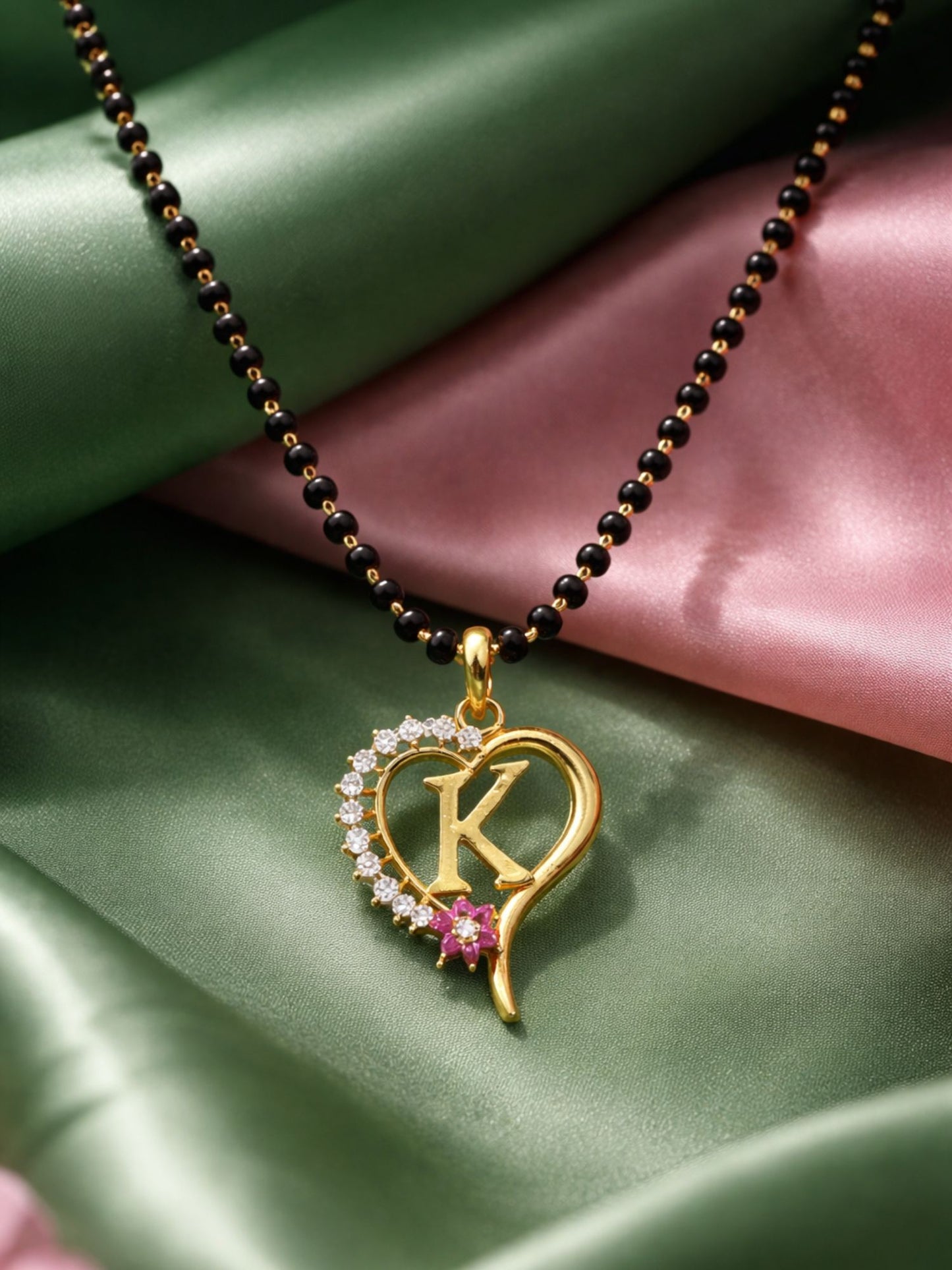 A To Z Letter Heart Short Mangalsutra Designs for Women