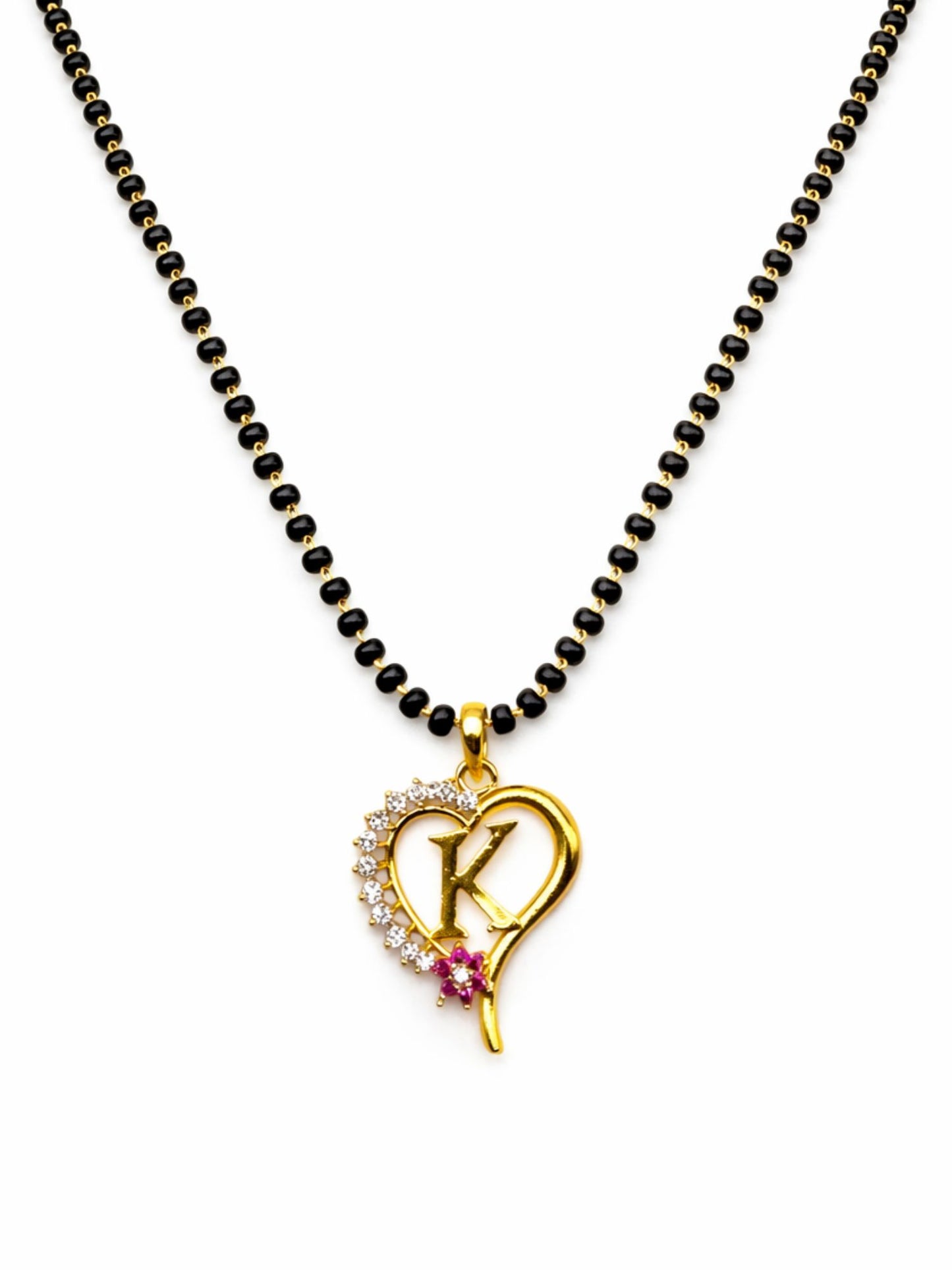 A To Z Letter Heart Short Mangalsutra Designs for Women