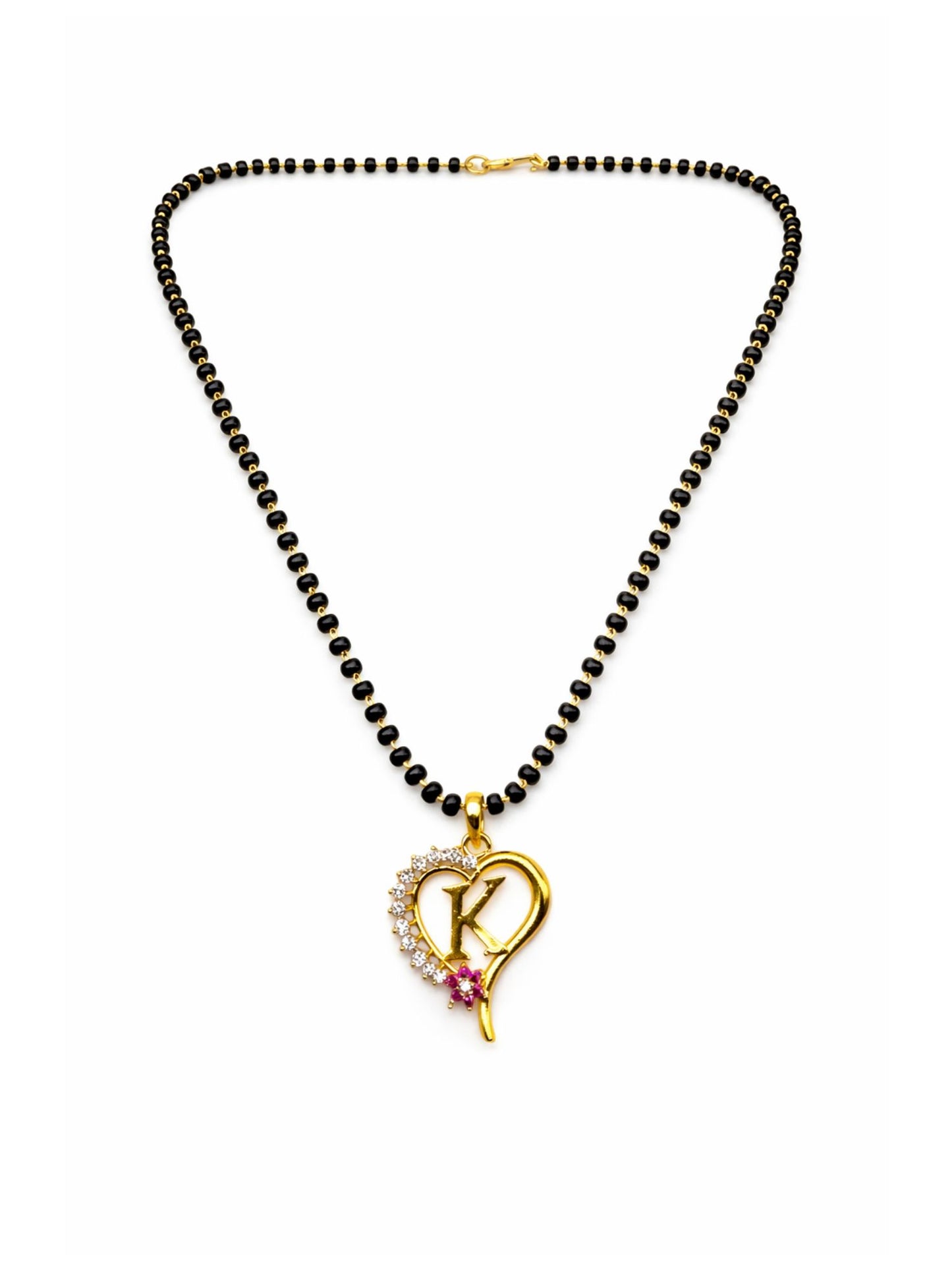 A To Z Letter Heart Short Mangalsutra Designs for Women