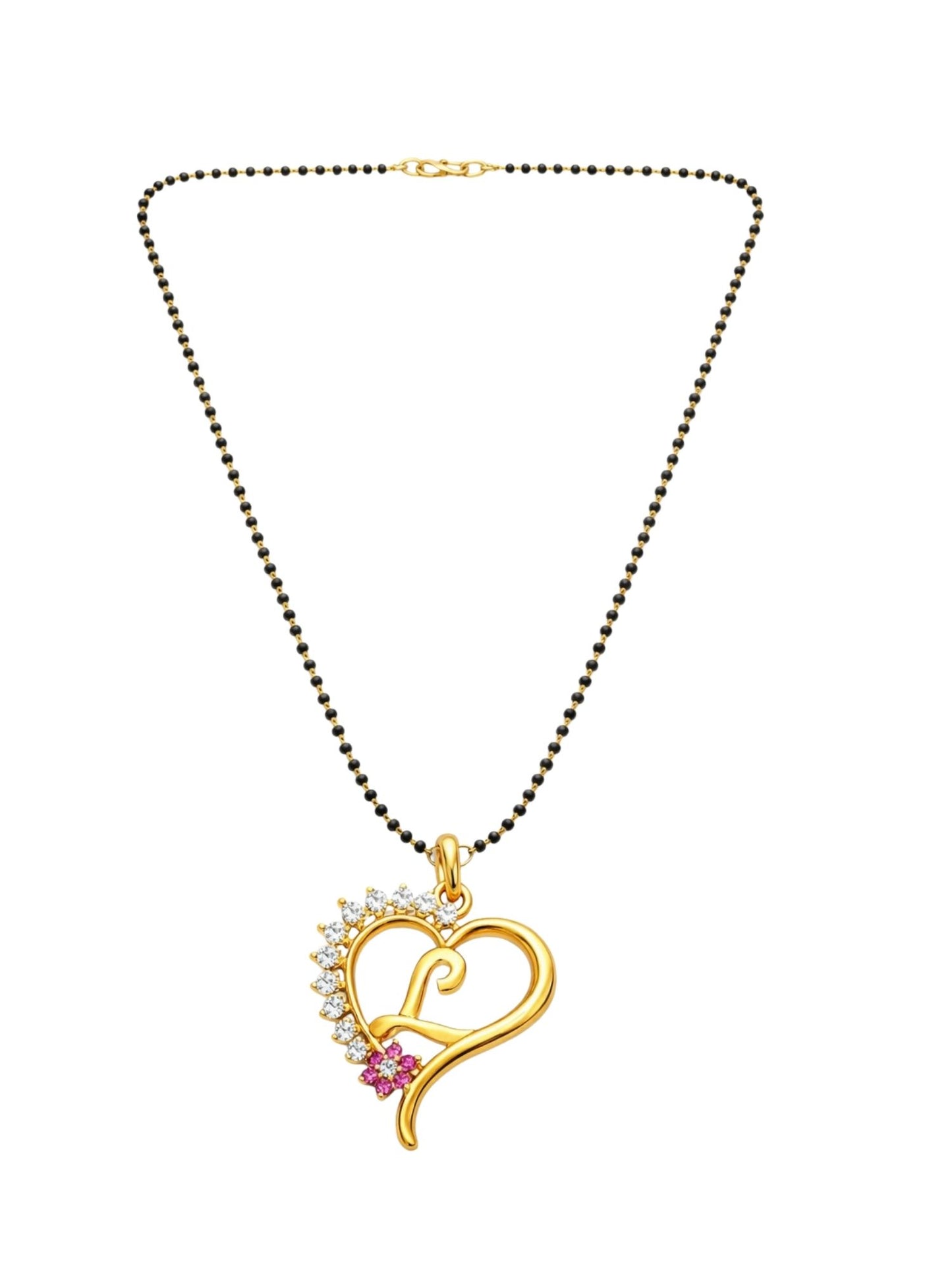 A To Z Letter Heart Short Mangalsutra Designs for Women