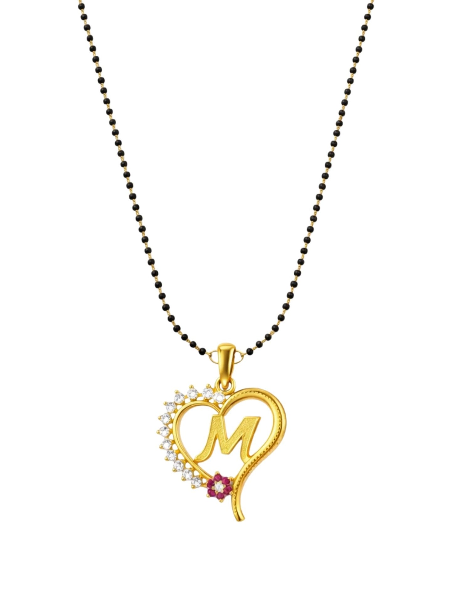 A To Z Letter Heart Short Mangalsutra Designs for Women