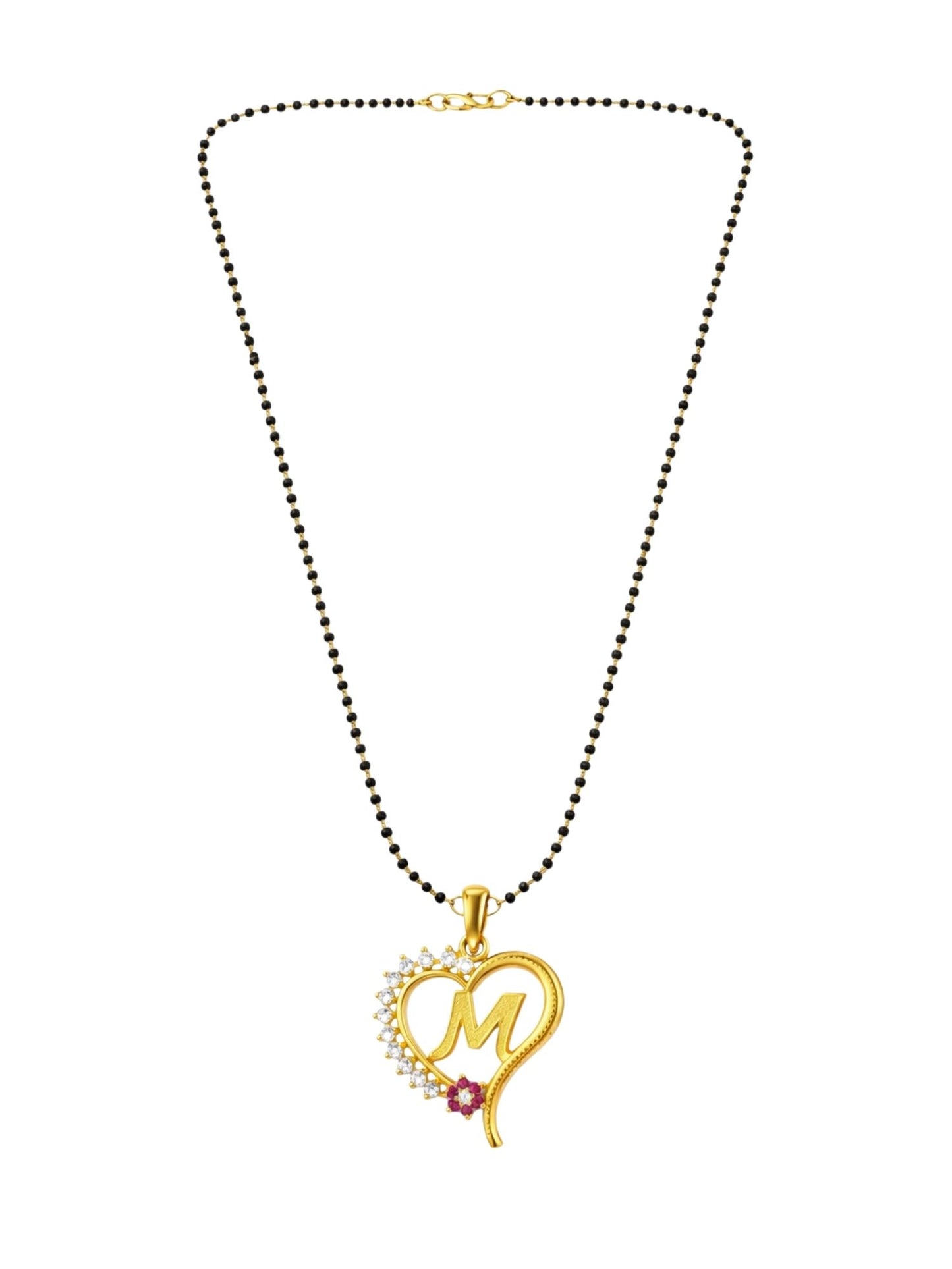 A To Z Letter Heart Short Mangalsutra Designs for Women