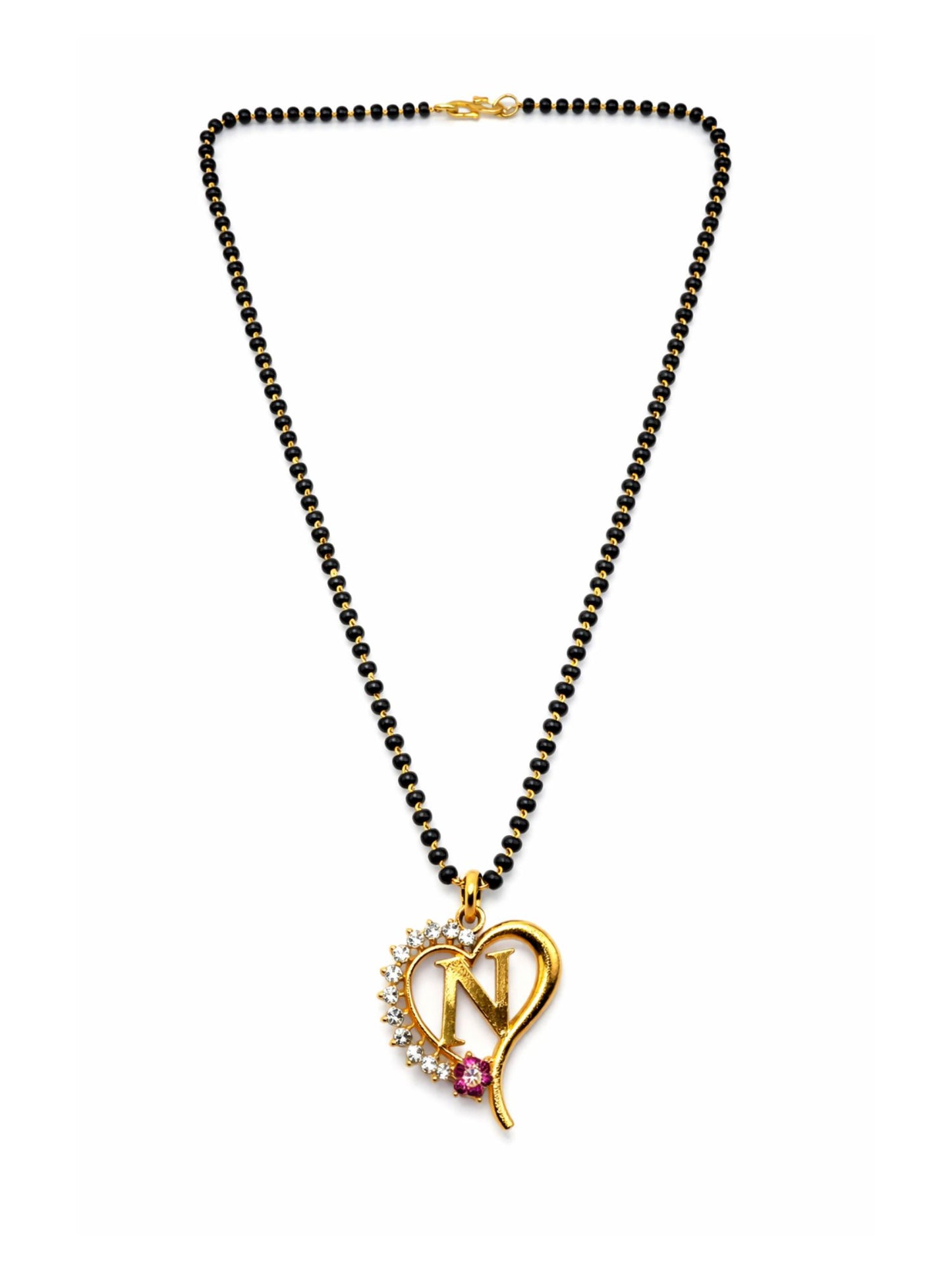 A To Z Letter Heart Short Mangalsutra Designs for Women