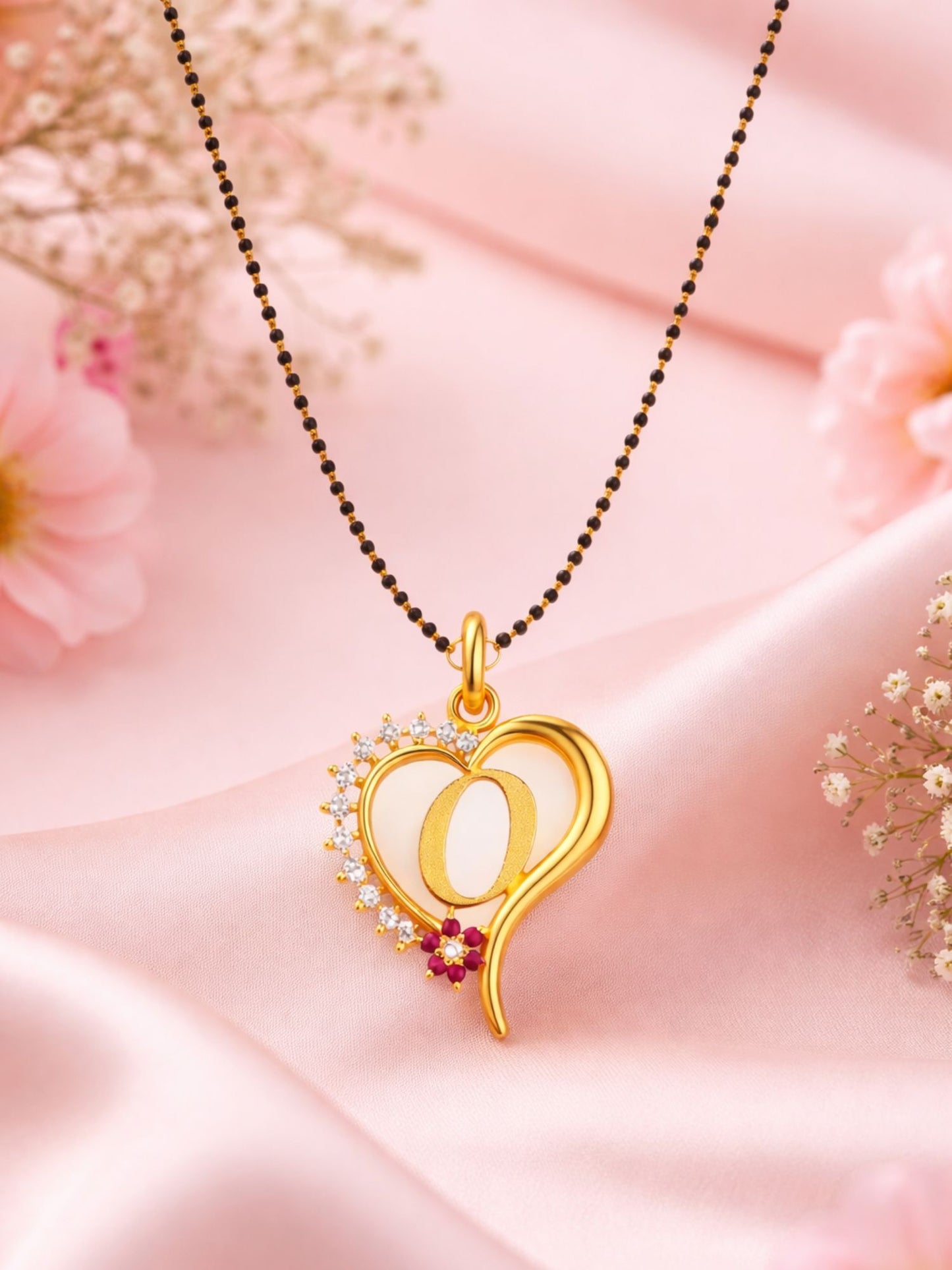 A To Z Letter Heart Short Mangalsutra Designs for Women