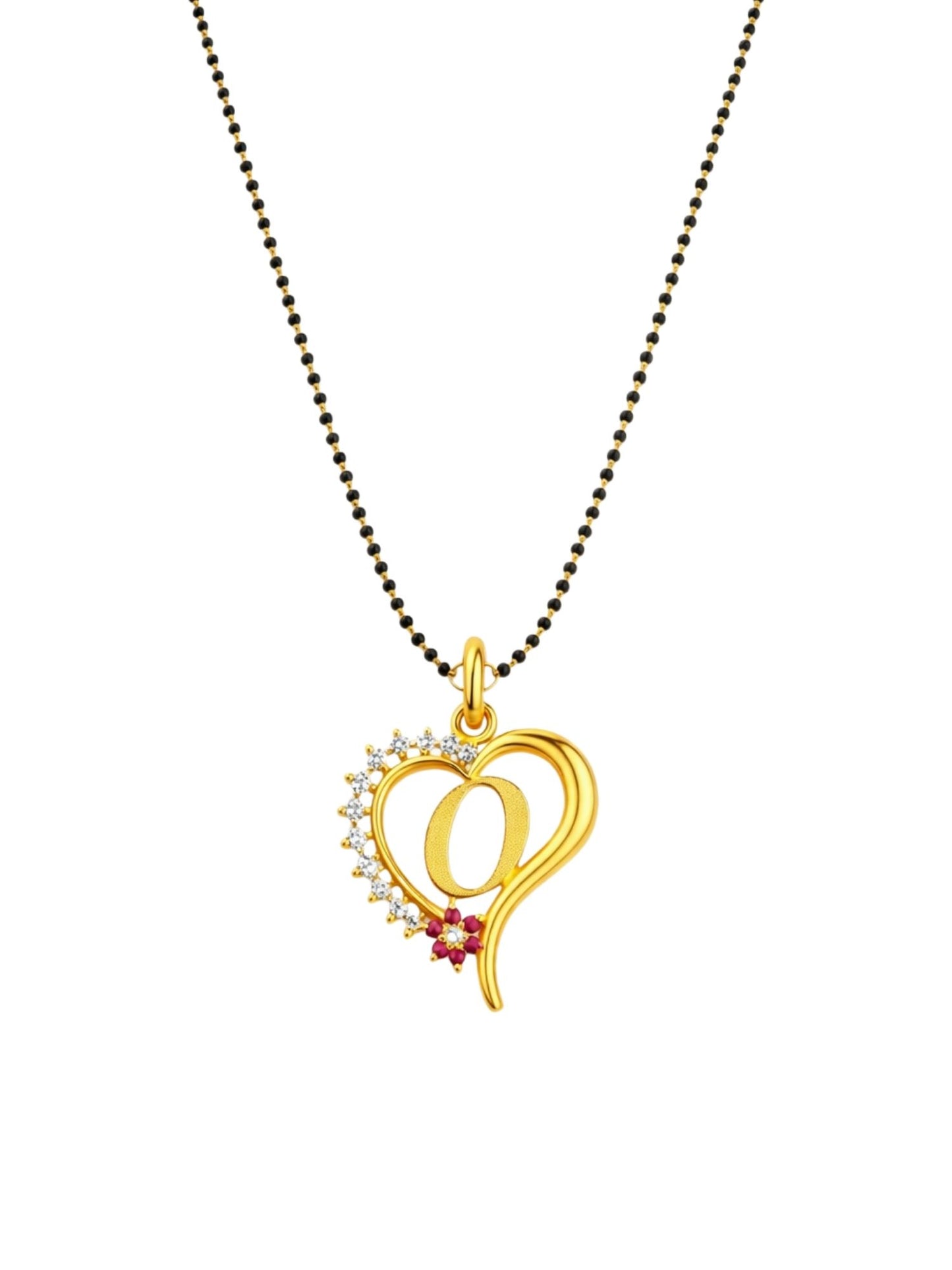 A To Z Letter Heart Short Mangalsutra Designs for Women
