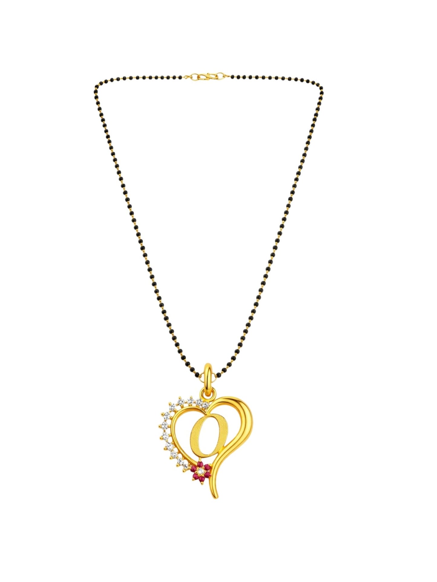A To Z Letter Heart Short Mangalsutra Designs for Women