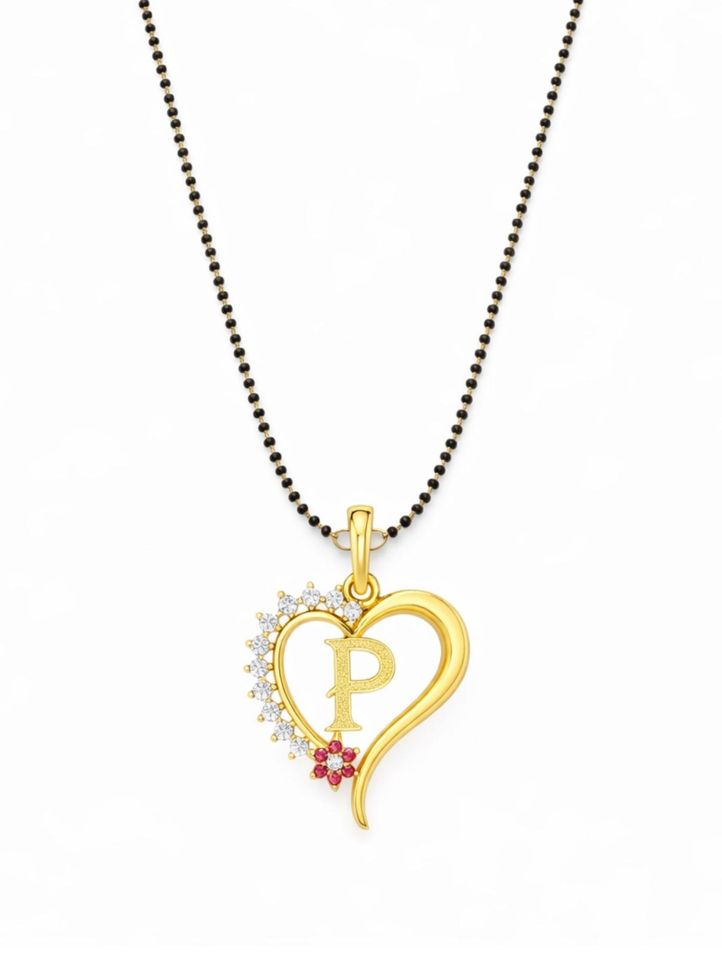 A To Z Letter Heart Short Mangalsutra Designs for Women