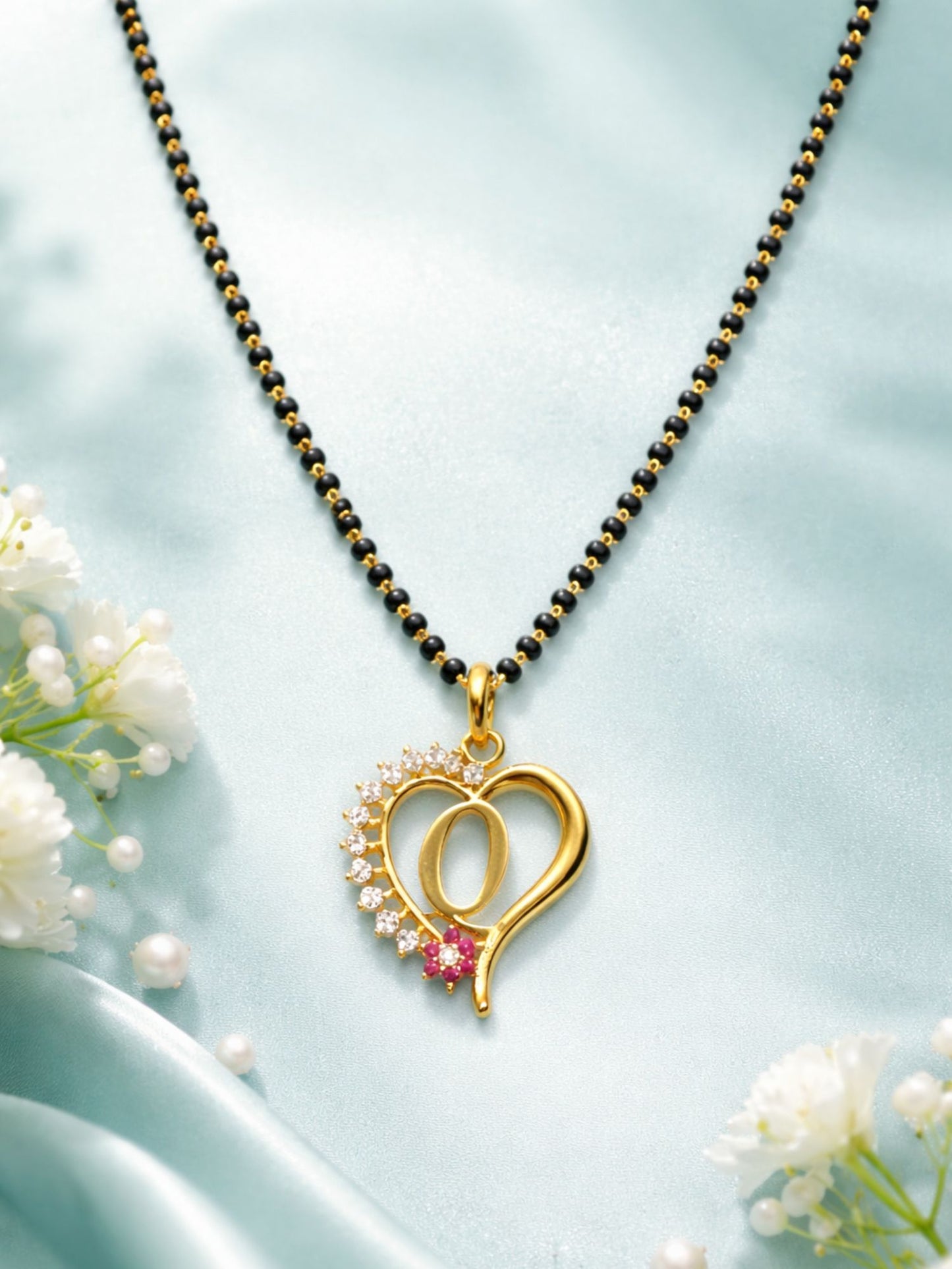 A To Z Letter Heart Short Mangalsutra Designs for Women