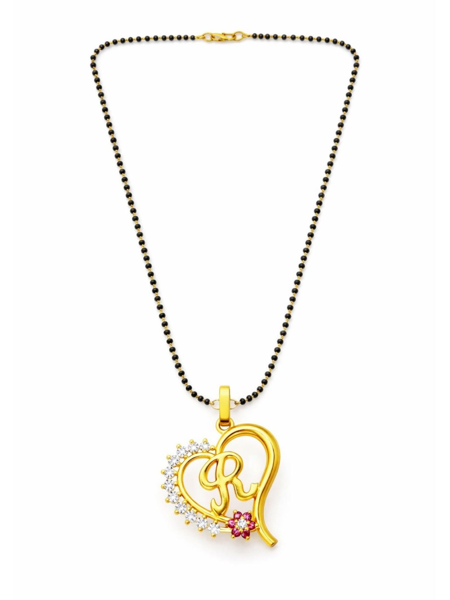 A To Z Letter Heart Short Mangalsutra Designs for Women
