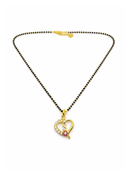 A To Z Letter Heart Short Mangalsutra Designs for Women