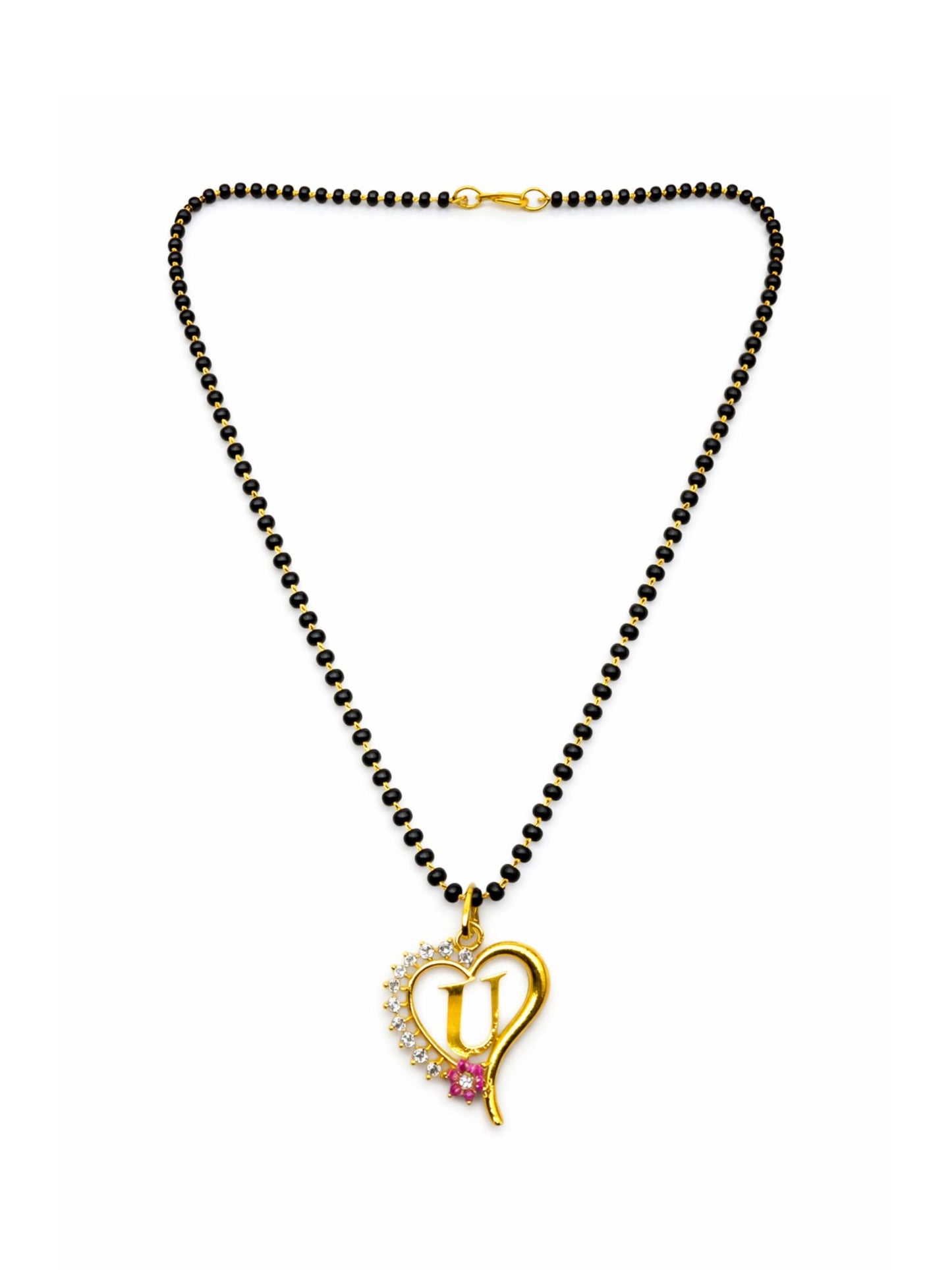 A To Z Letter Heart Short Mangalsutra Designs for Women