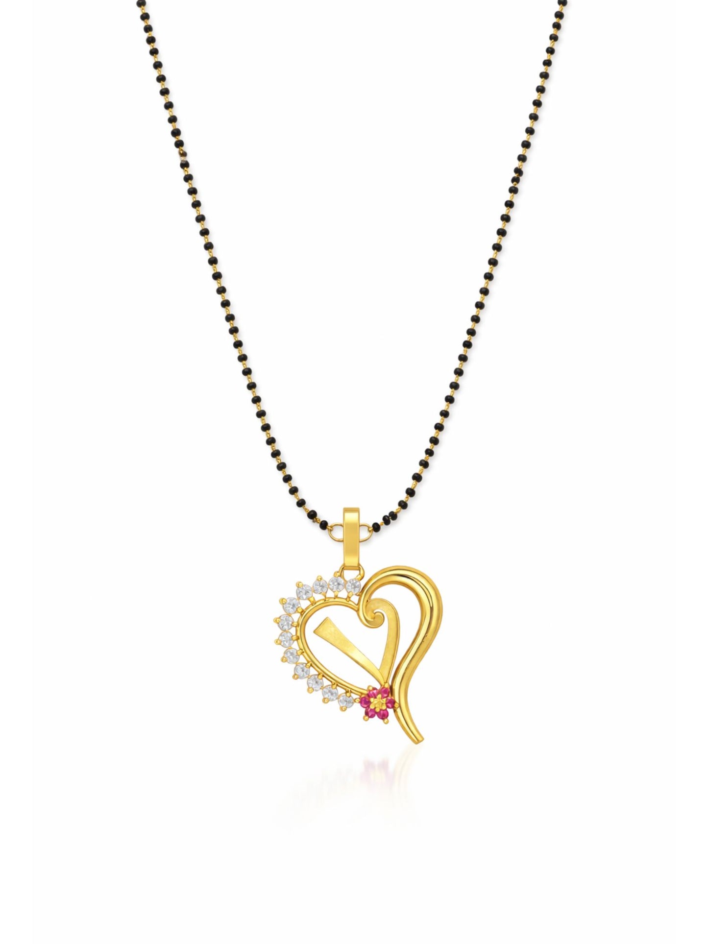 A To Z Letter Heart Short Mangalsutra Designs for Women