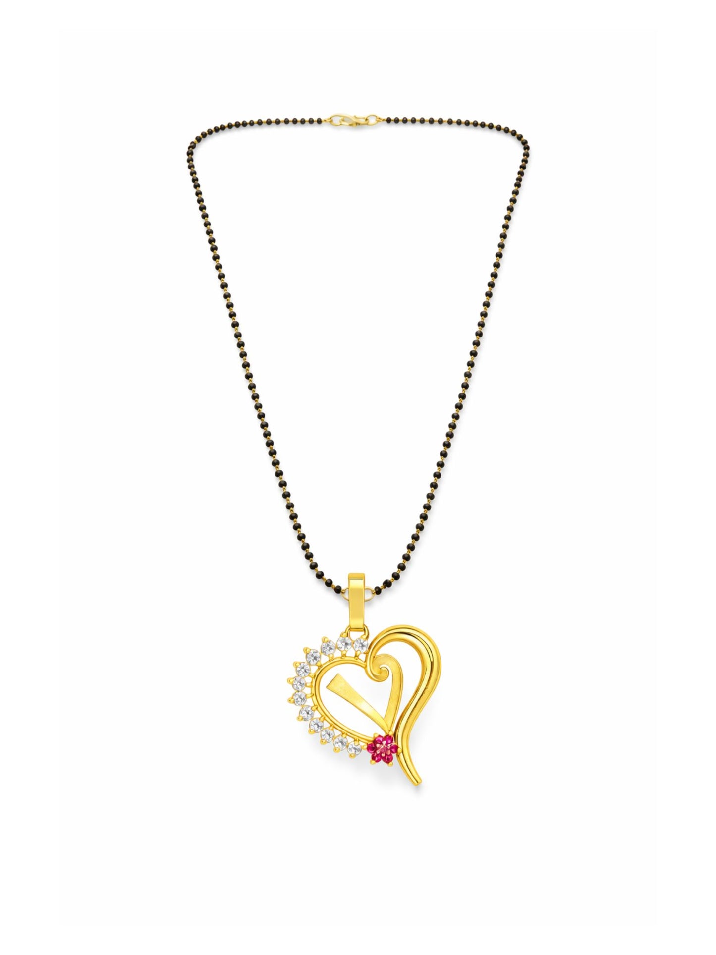 A To Z Letter Heart Short Mangalsutra Designs for Women