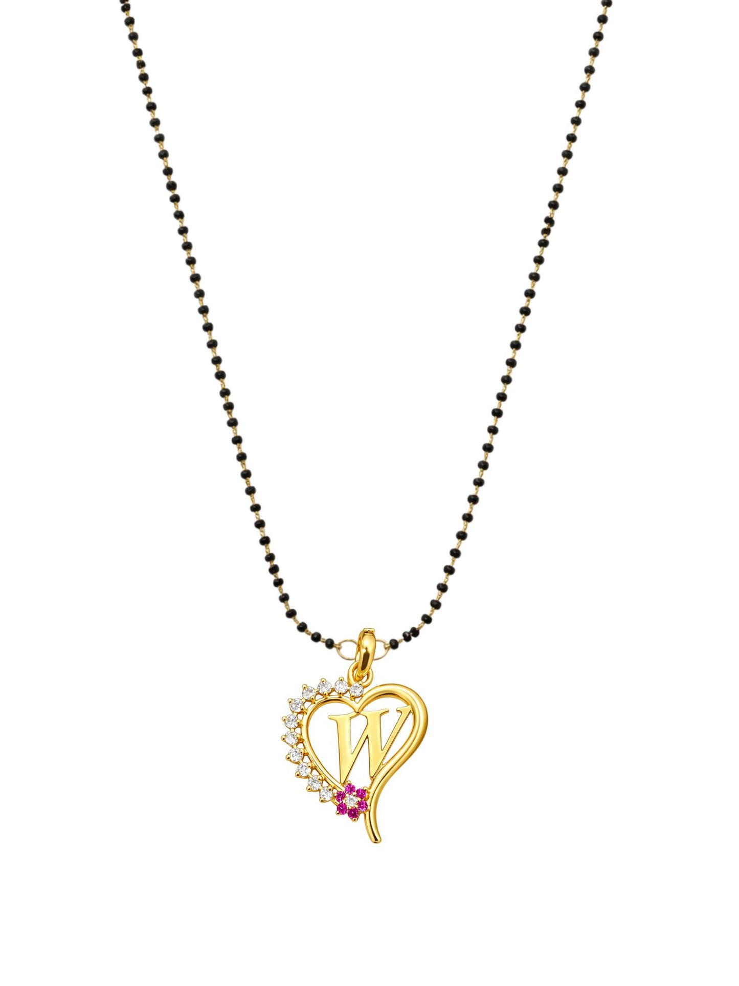 A To Z Letter Heart Short Mangalsutra Designs for Women