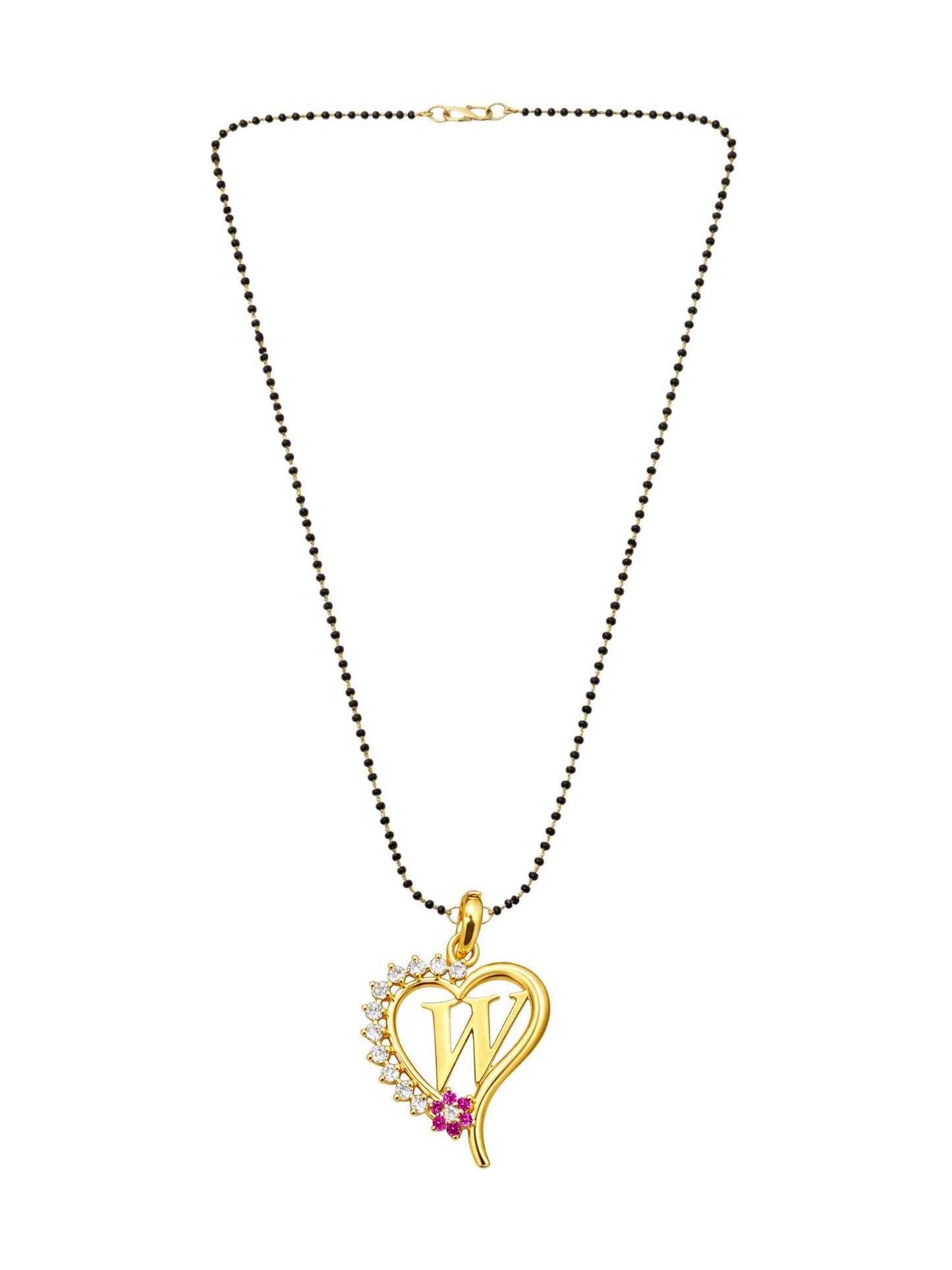 A To Z Letter Heart Short Mangalsutra Designs for Women
