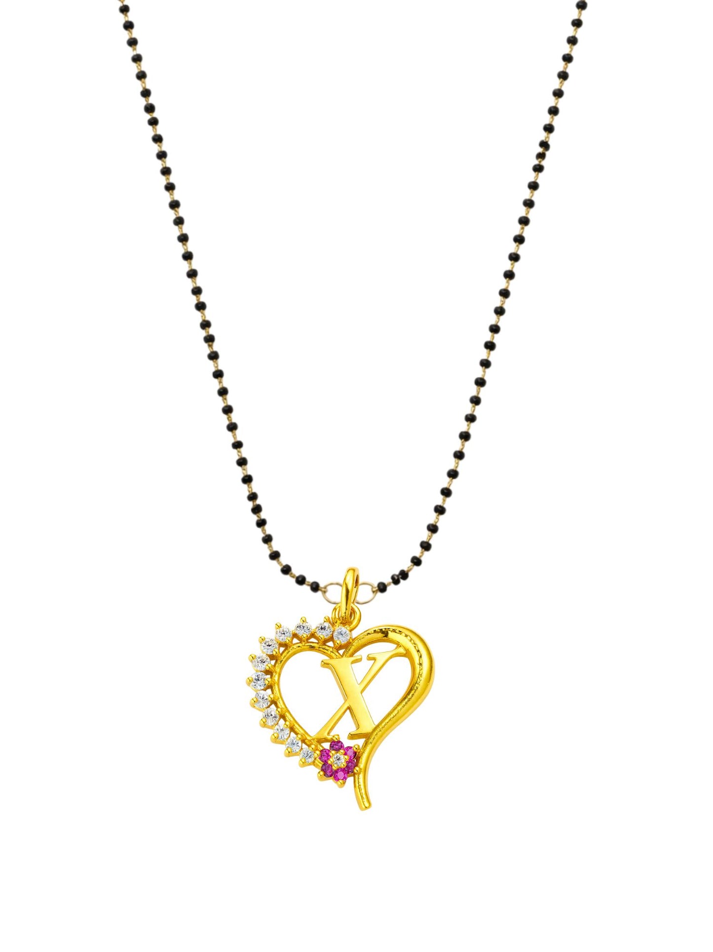 A To Z Letter Heart Short Mangalsutra Designs for Women