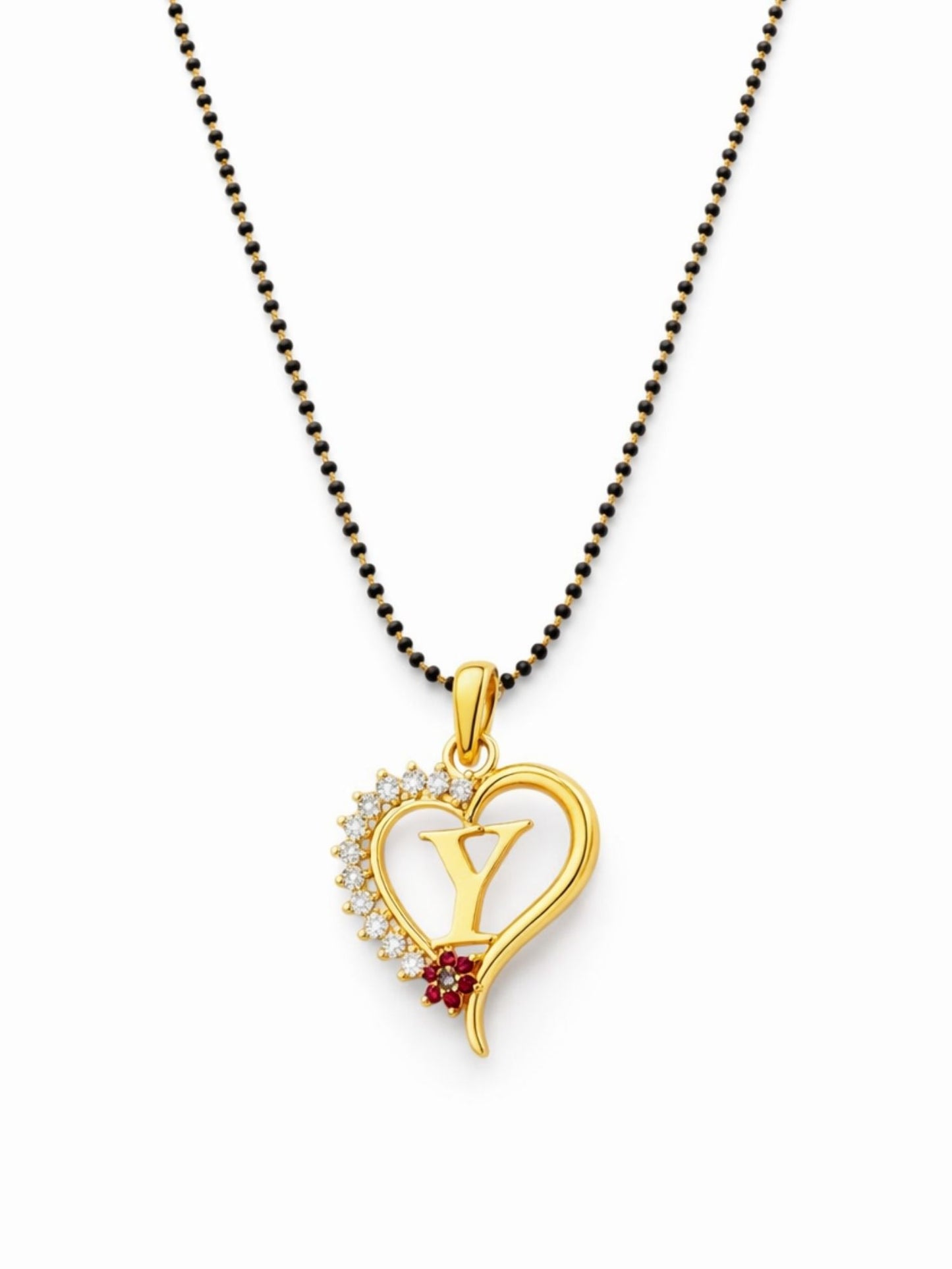 A To Z Letter Heart Short Mangalsutra Designs for Women