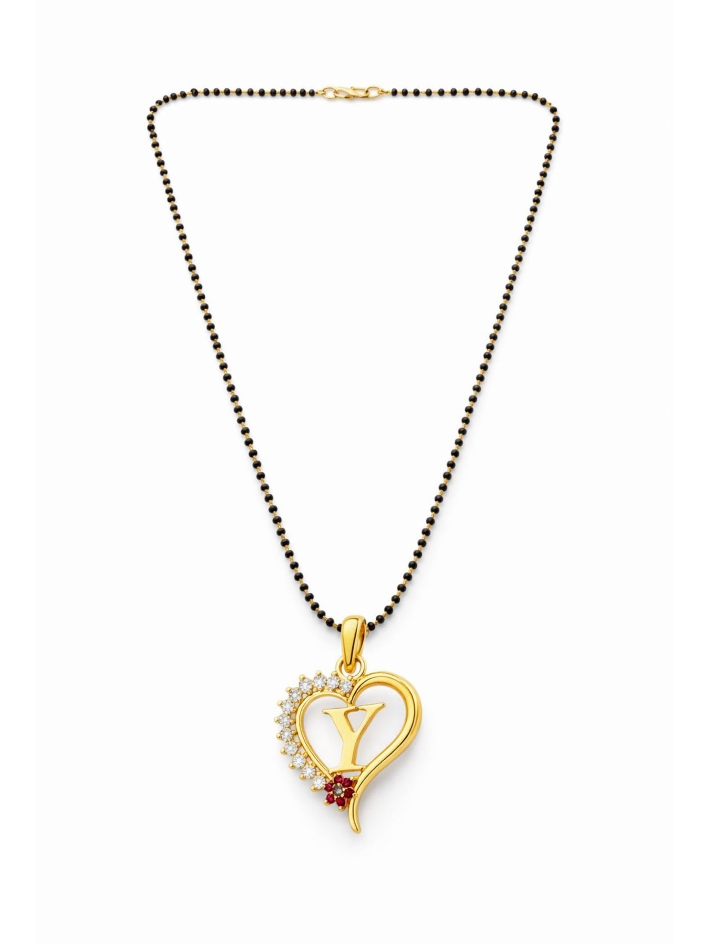 A To Z Letter Heart Short Mangalsutra Designs for Women