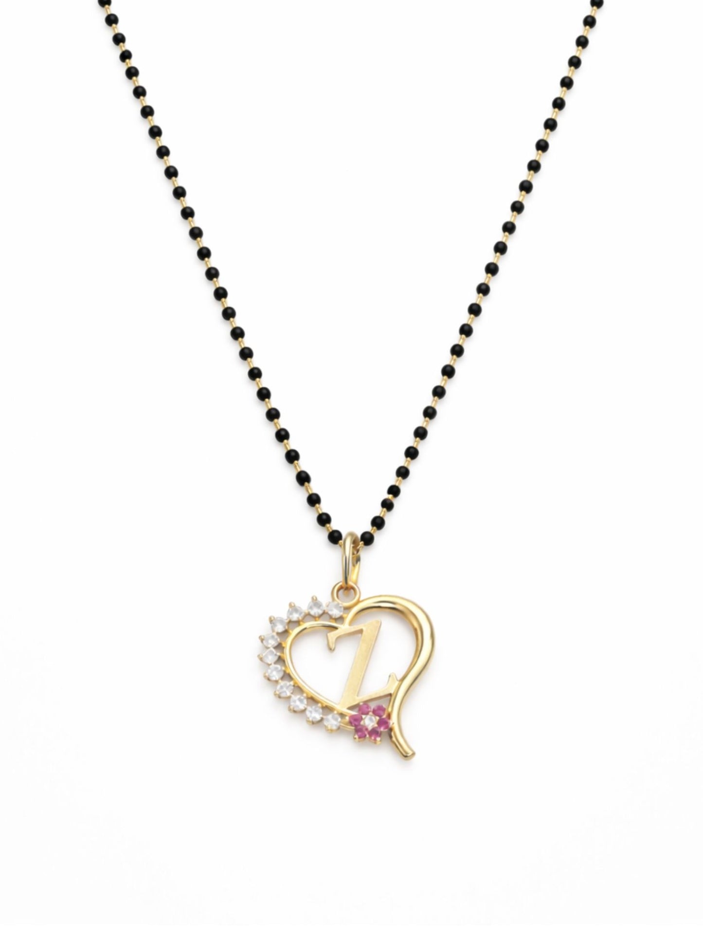 A To Z Letter Heart Short Mangalsutra Designs for Women