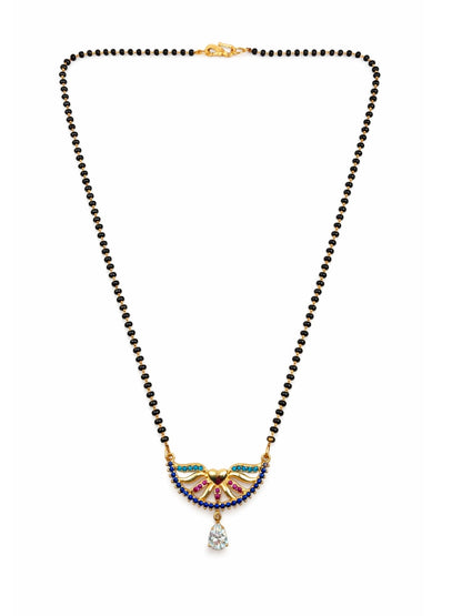 Short Mangalsutra Design Rose Gold Heart for Women