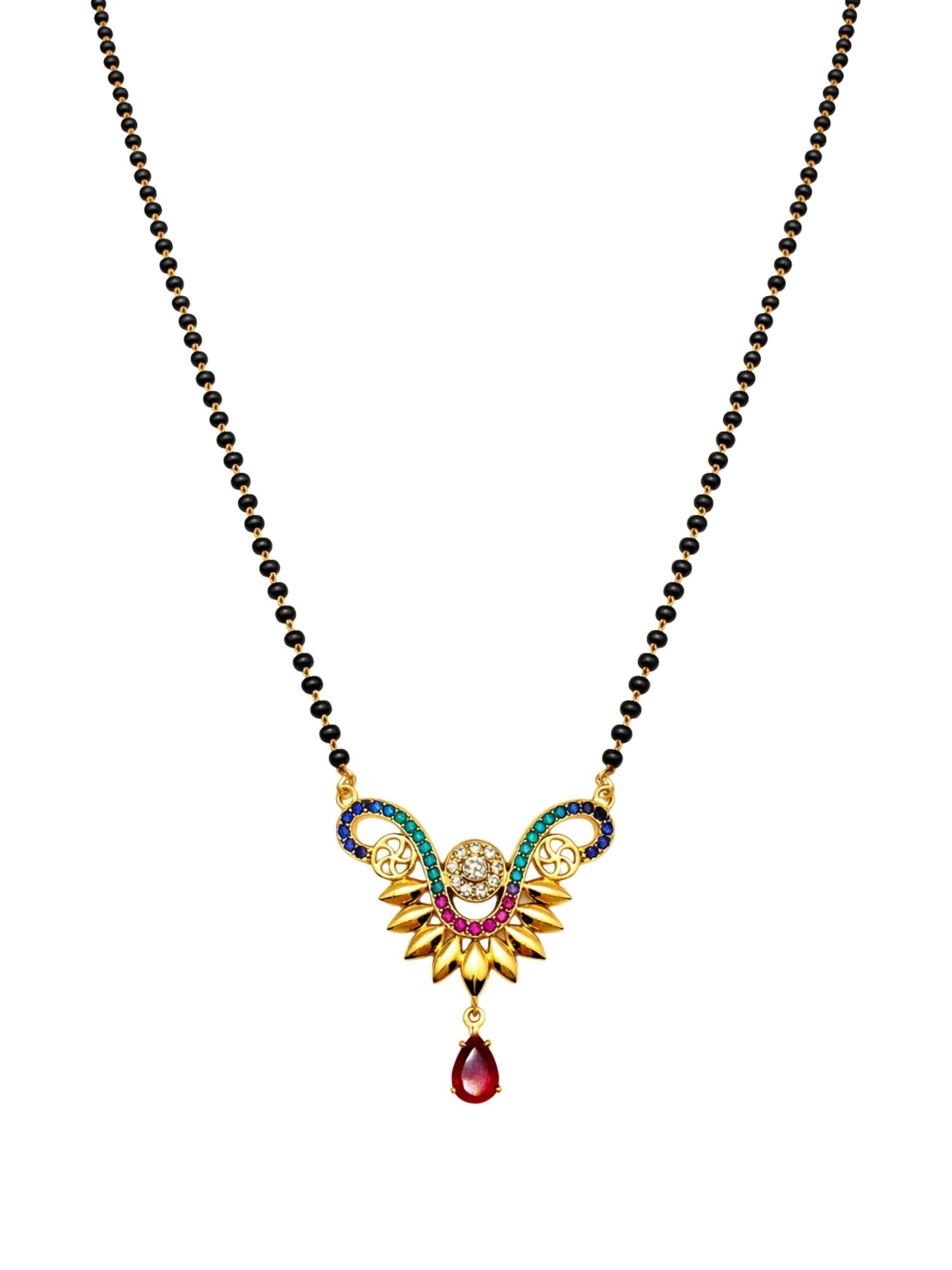 Short Mangalsutra Design Premium Rose Gold Pendant