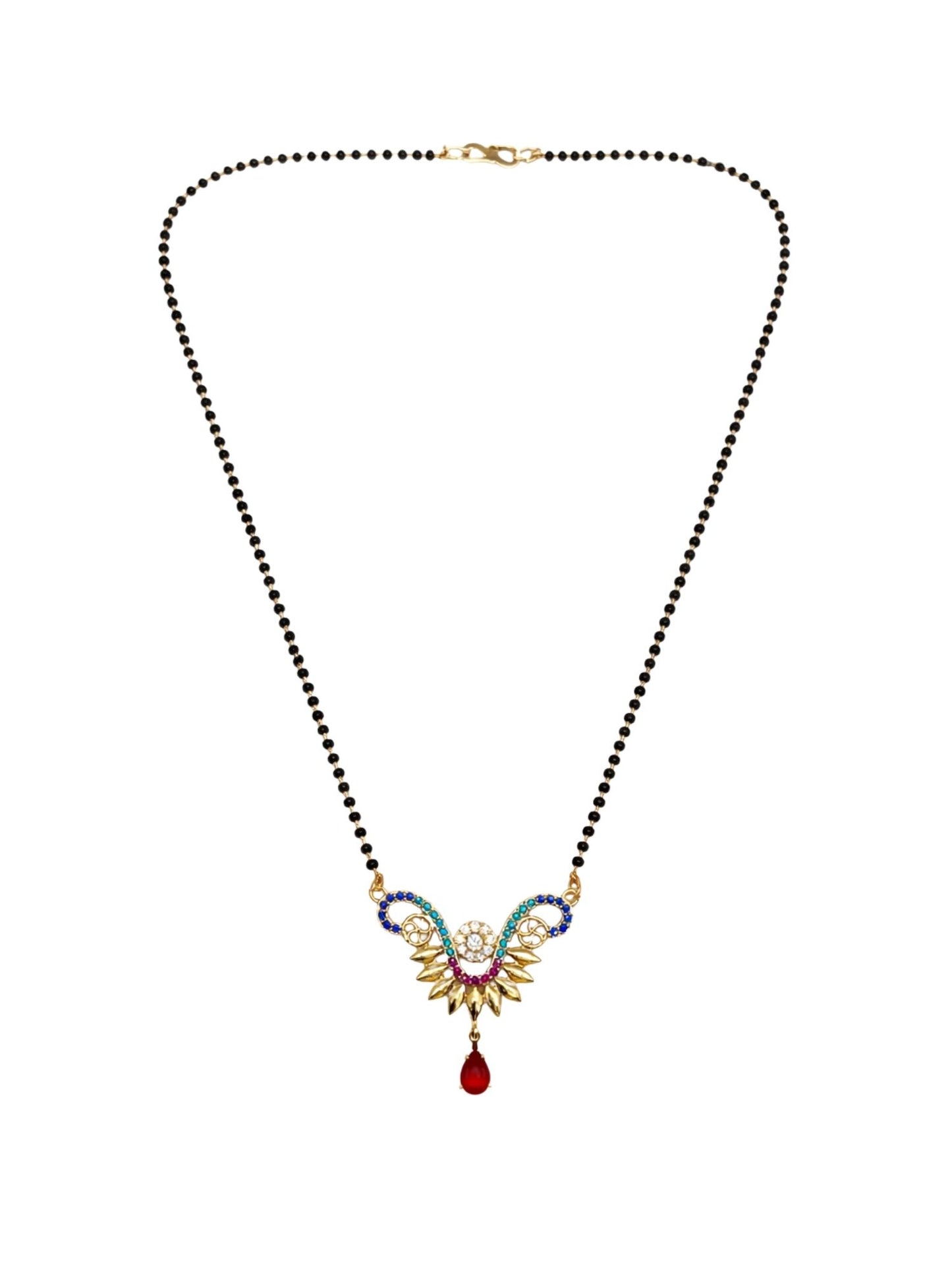 Short Mangalsutra Design Premium Rose Gold Pendant