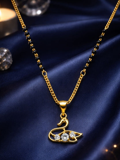Swan AD Pendant Short Mangalsutra Design for Women