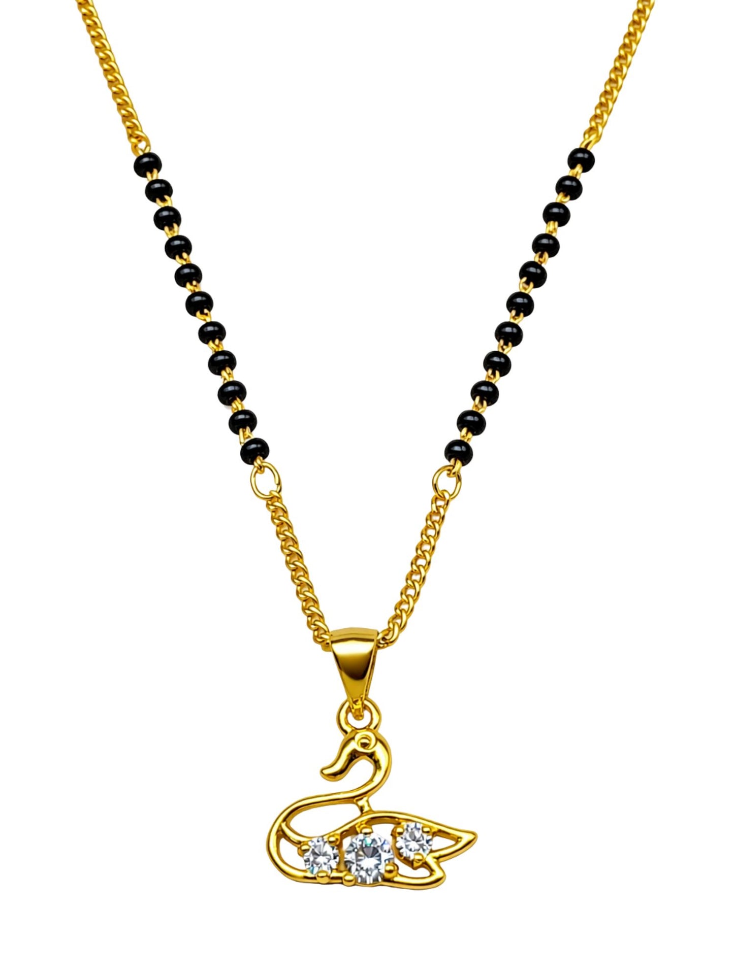 Swan AD Pendant Short Mangalsutra Design for Women
