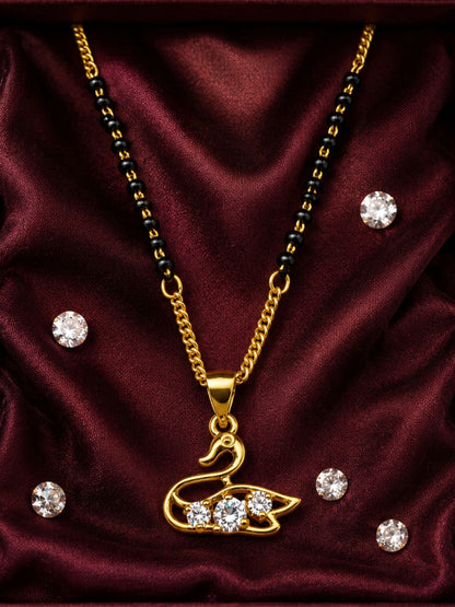 Swan AD Pendant Short Mangalsutra Design for Women