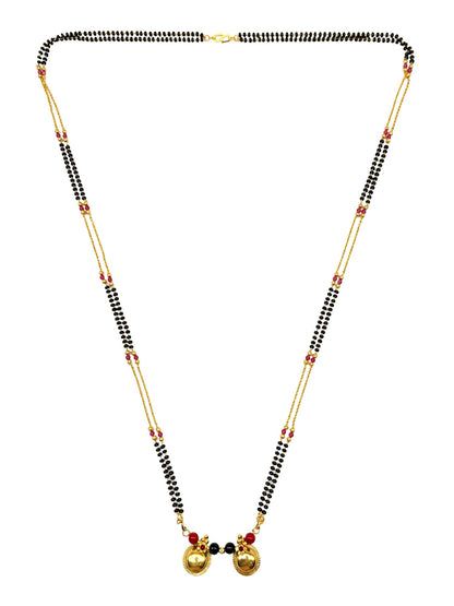Two Vati Floral Pendant Long Mangalsutra Design