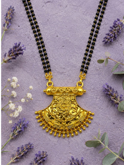 Temple Short Mangalsutra with Goddess Pendant for Women