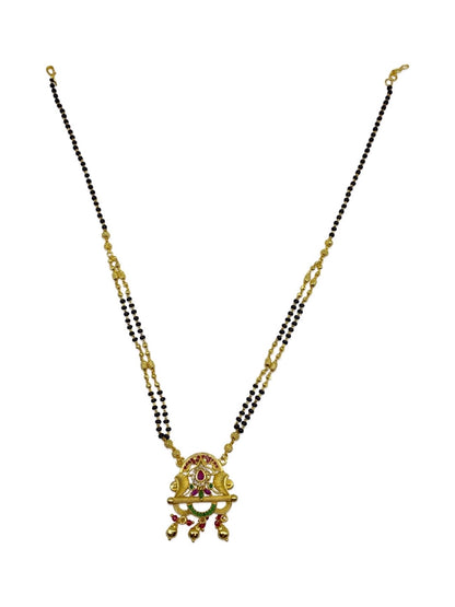 American Diamond Mangalsutra Multi Stone Fancy Pendant